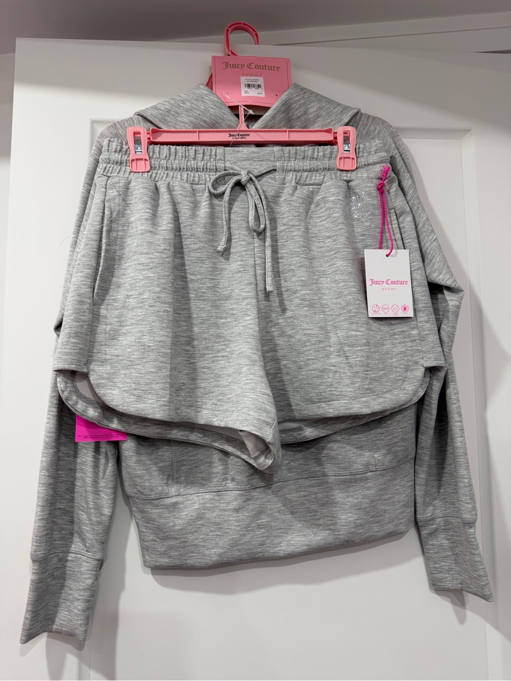 Juicy Couture Set Gray Sweater & Shorts